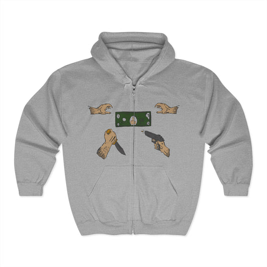 "KILL 4 MONEY" zipper Hoodie