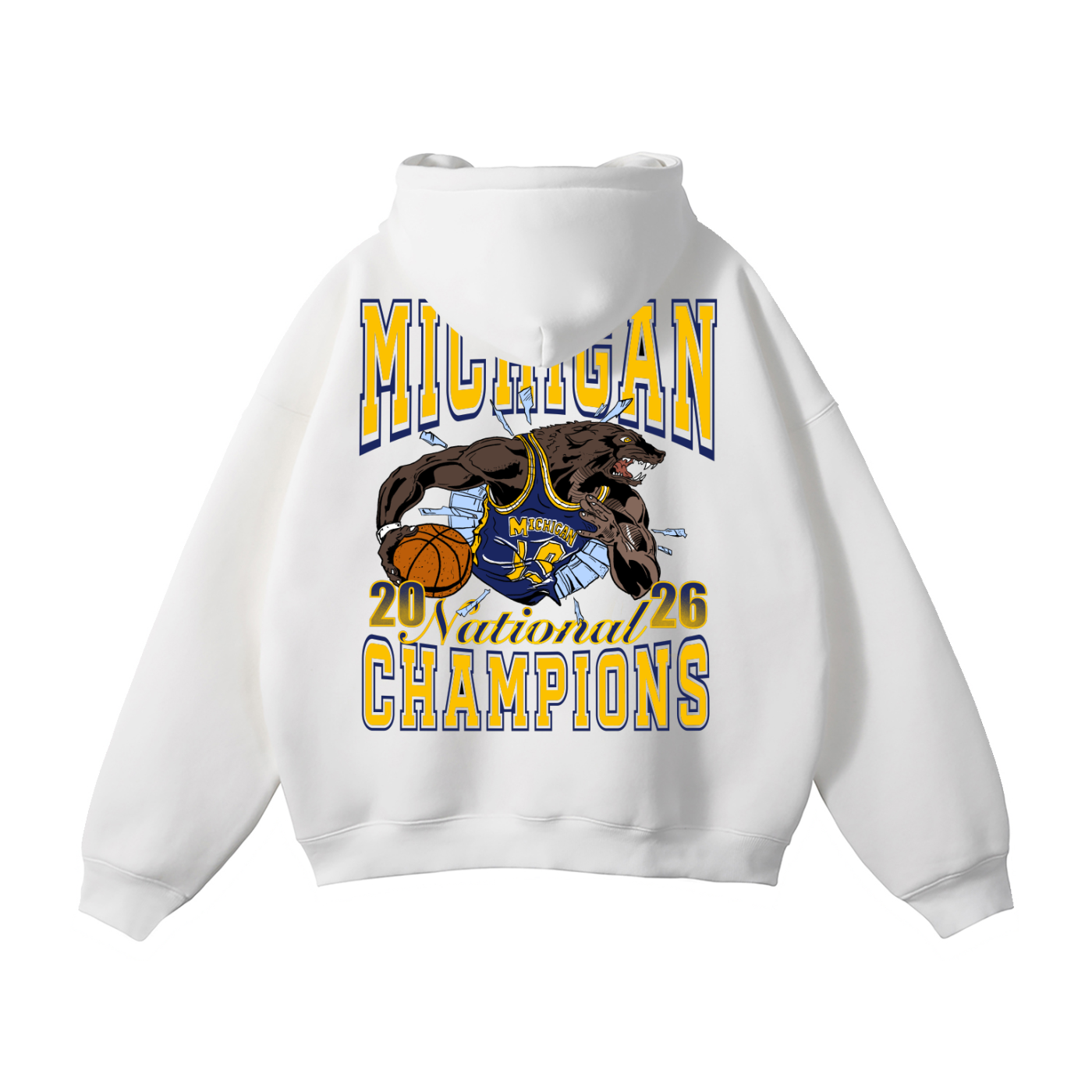 Michigan "Breakthrough" National Champs Hoodie White