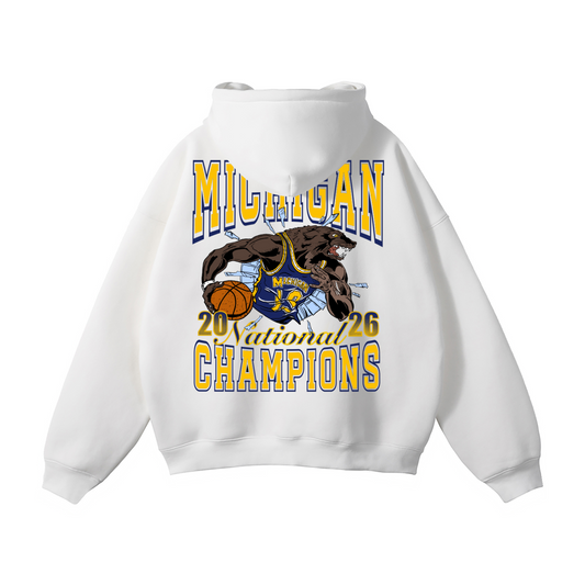 Michigan "Breakthrough" National Champs Hoodie White